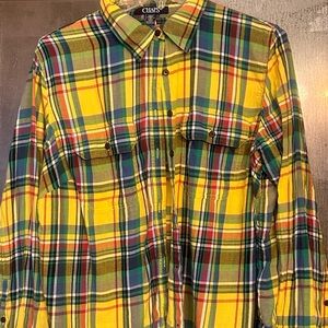 Chaps Multicolor Plaid Shirt